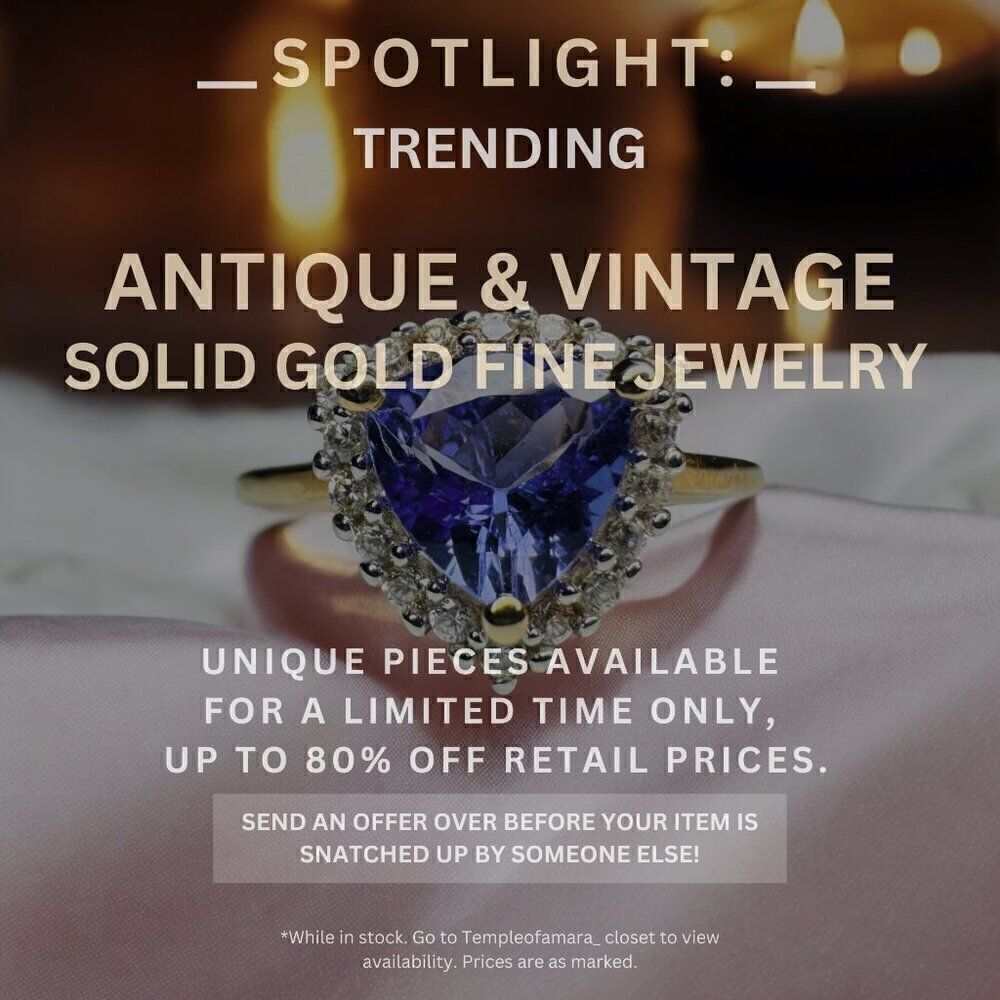 Vintage Estate & Antique Fine Jewelry Sale! Solid Gold 10k 14k 18k Fast Shipping